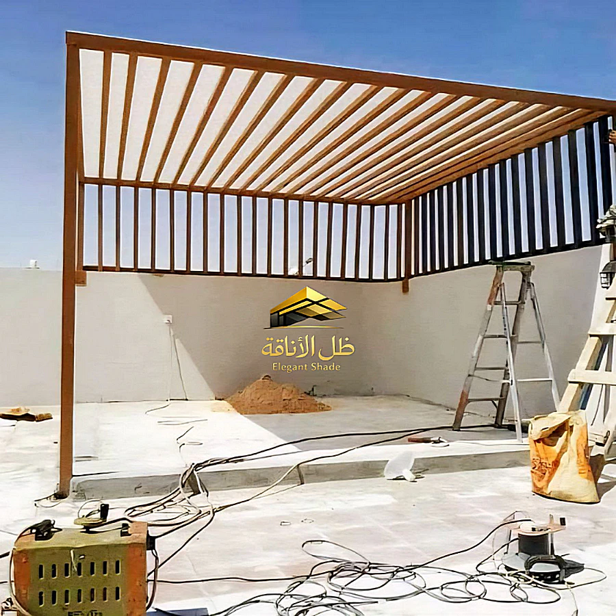 تركيب برجولات حدائق لكسان شفاف مقاوم للحرارة جدة