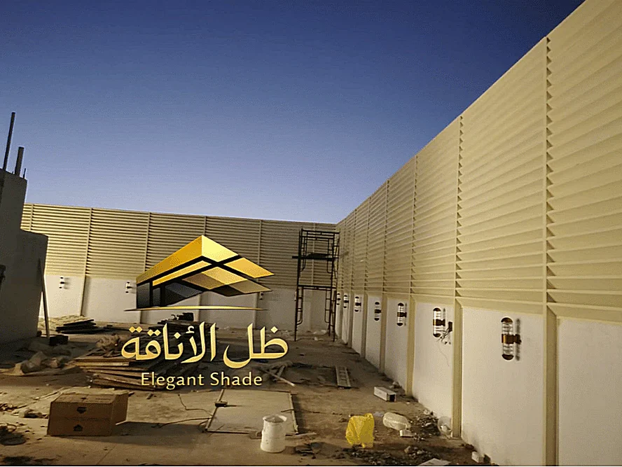 تركيب سواتر حديد ليزر بجدة للحوش والسطح للحماية والخصوصية