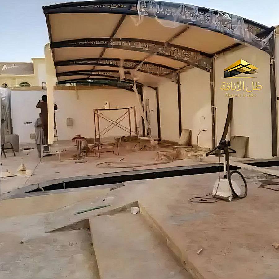 تركيب مظلات سيارات كابولي في حي الشاطئ بجدة 0532727372